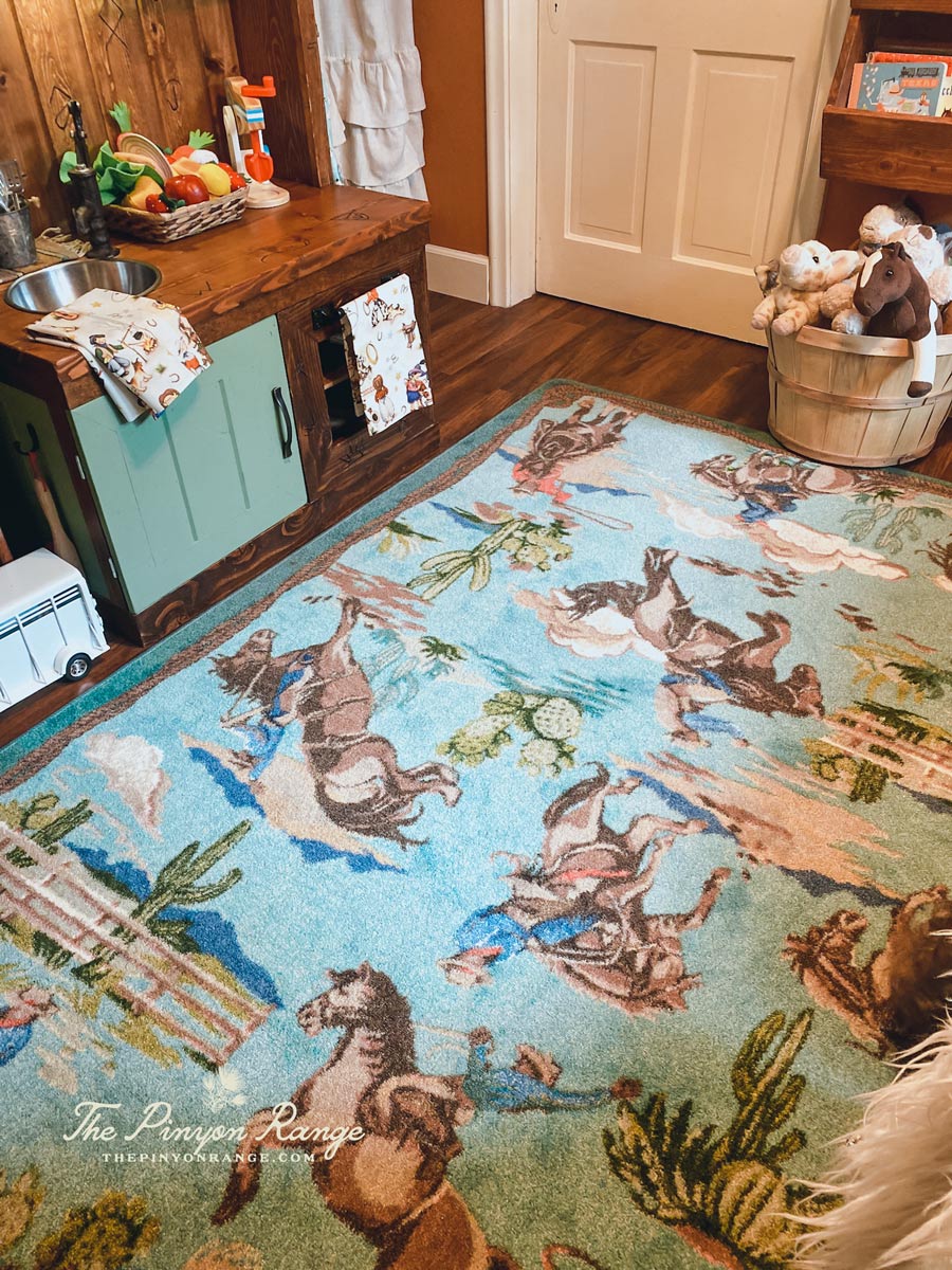 Retro Cowboy Playroom Makeover | The Pinyon Range