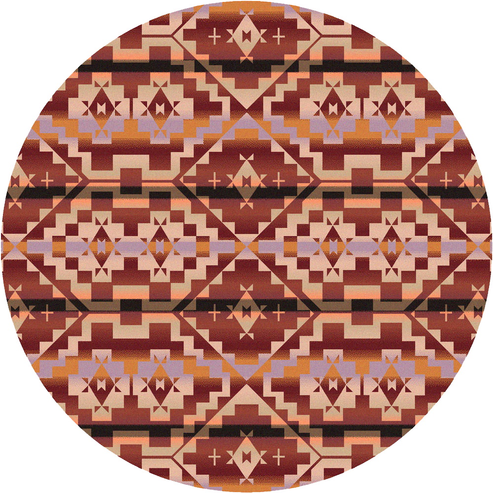 Life Path - Fire Aztec Rug