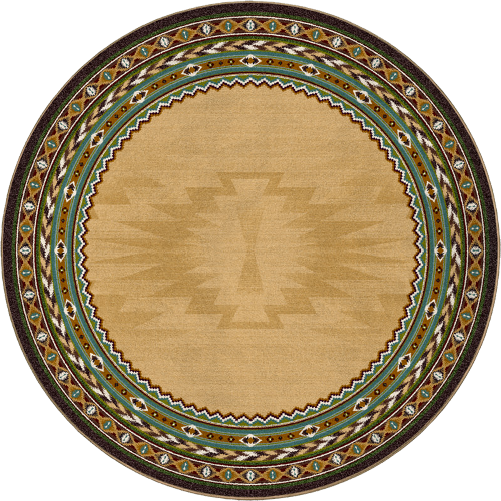 Cinnabar - Tan Southwestern Rug
