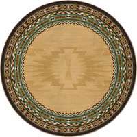 Cinnabar - Tan Southwestern Rug