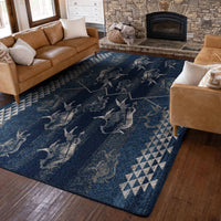 Buffalo Rising - Midnight Rug