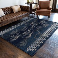 Buffalo Rising - Midnight Rug