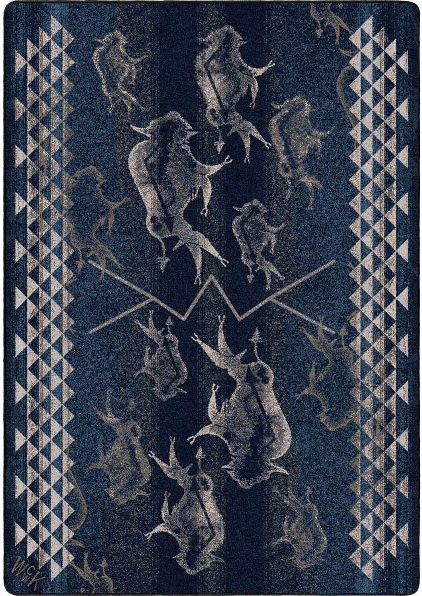 Buffalo Rising - Midnight Rug