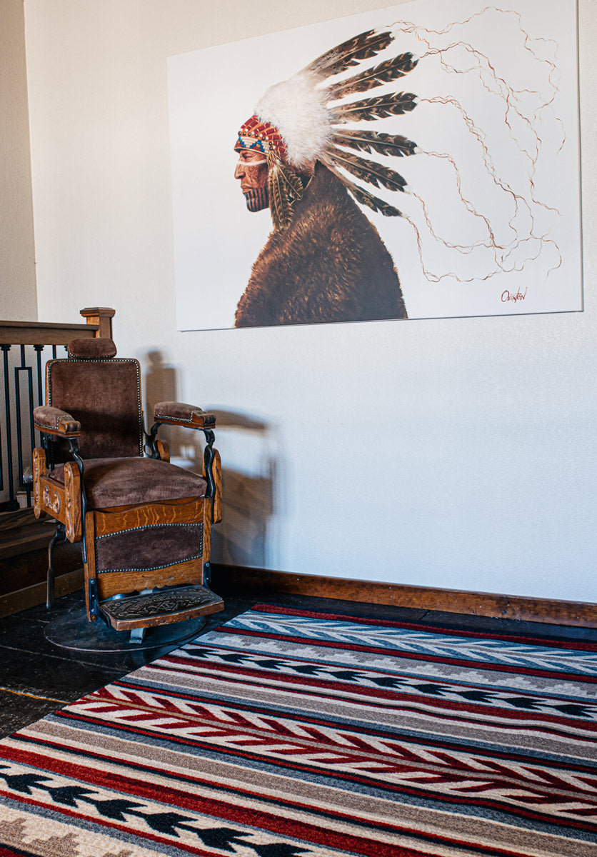 Progression Red - American Dakota Rug - Southwest Style