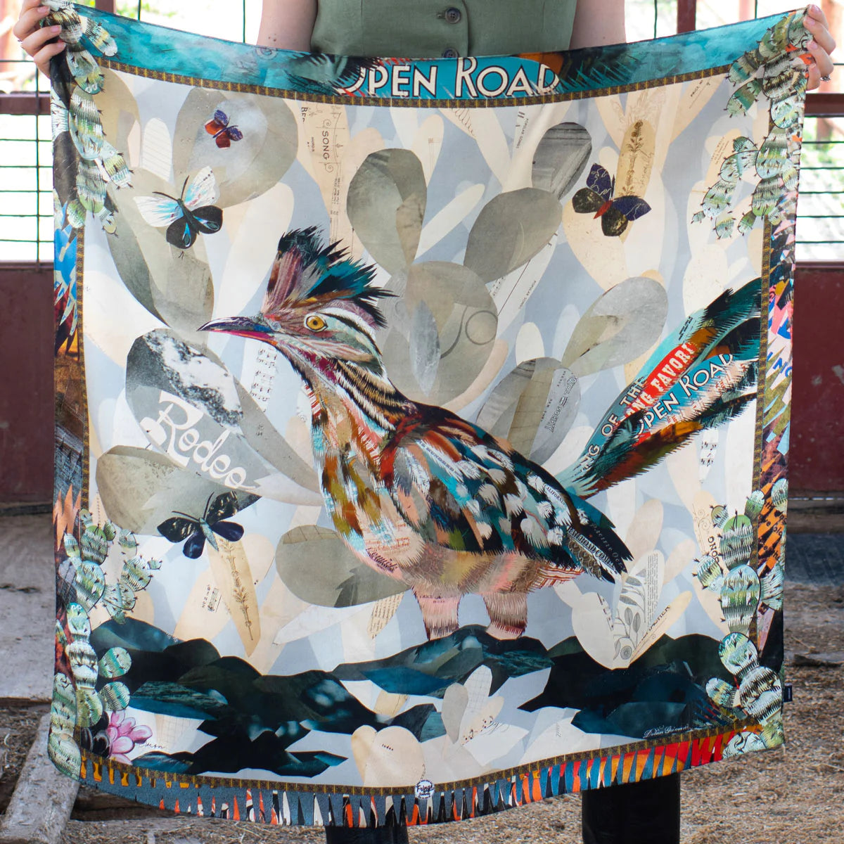 Indigo Morning Roadrunner Wild Rag