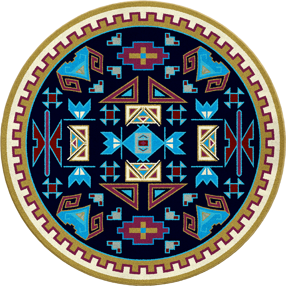 Four Rams - Copper Southwestern Rug