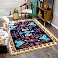 Four Rams - Copper Southwestern RugFour Rams - Copper Southwestern Rug