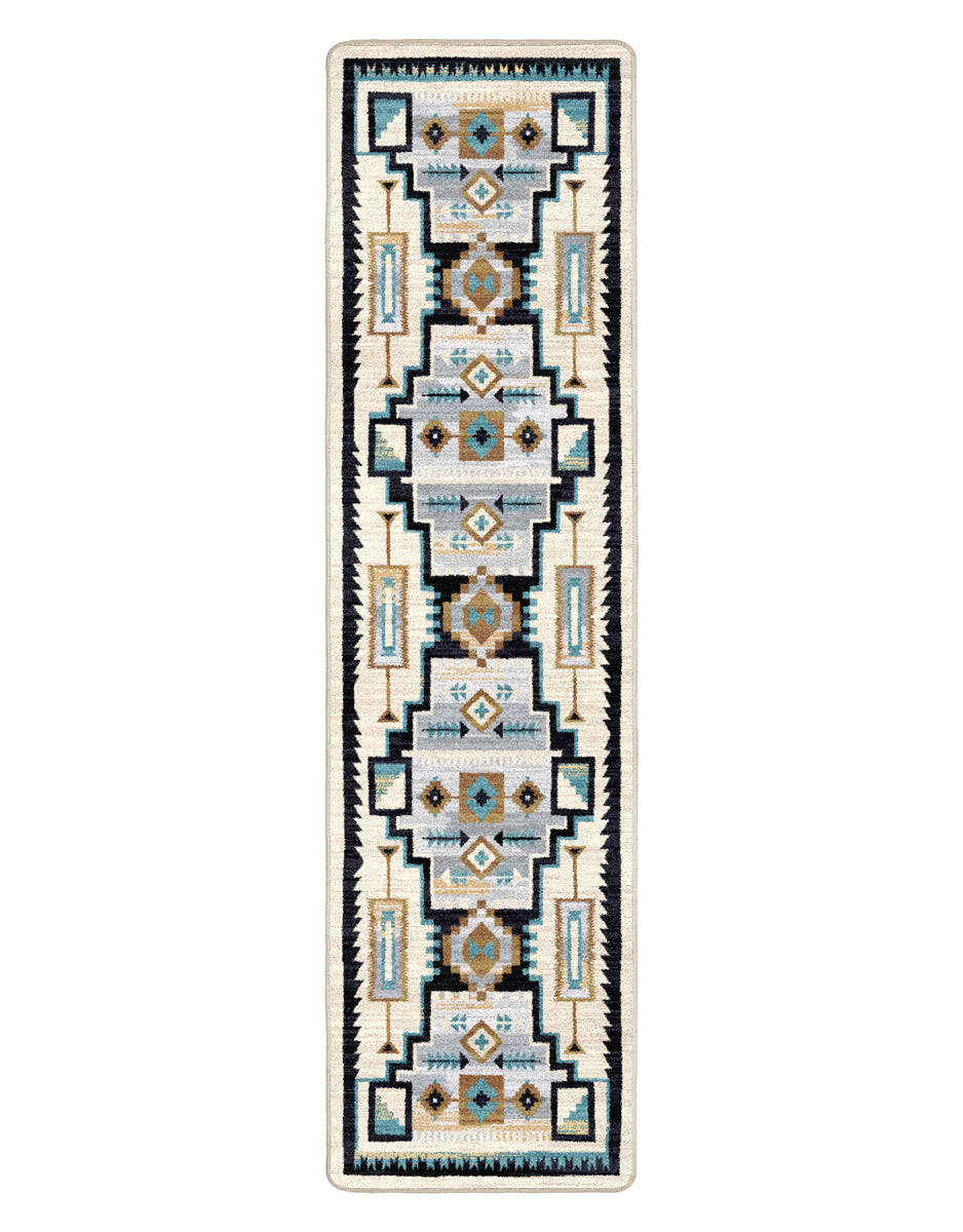 Head Winds - Turquoise Southwest Rug