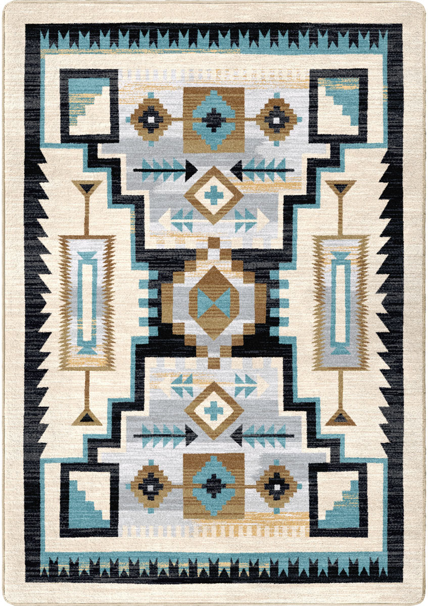 Head Winds - Turquoise Southwest Rug