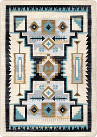 Head Winds - Turquoise Southwest Rug