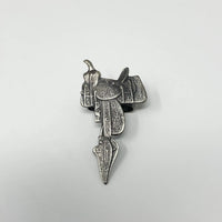 Western Scarf Slide - Silver Saddle