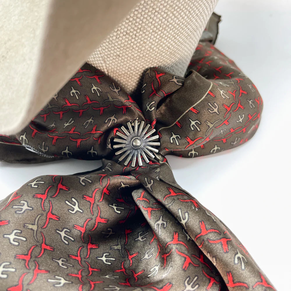 Western Scarf Slide - Spur Rowel