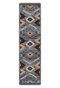 Interlaced Horizon - Gray Stone Southwestern Rug