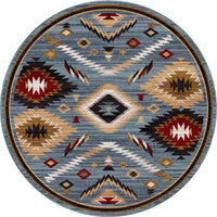 Interlaced Horizon - Gray Stone Southwestern Rug