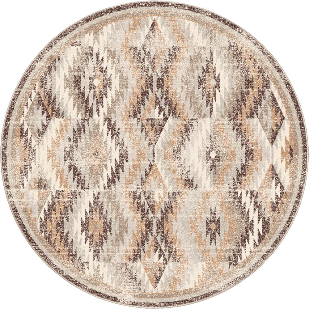 Just Praying - Distressed Natural Southwestern Rug