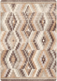 Just Praying - Distressed Natural Southwestern Rug