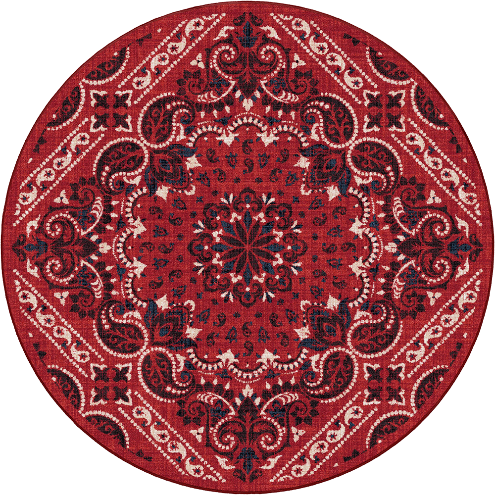 Kerchief - Rodeo Red Western Rug