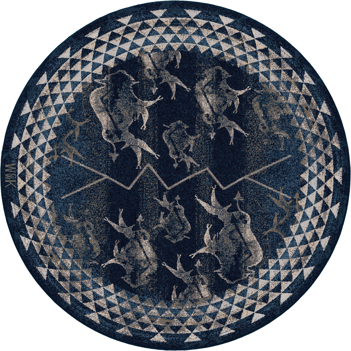 Buffalo Rising - Midnight Rug