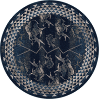 Buffalo Rising - Midnight Rug