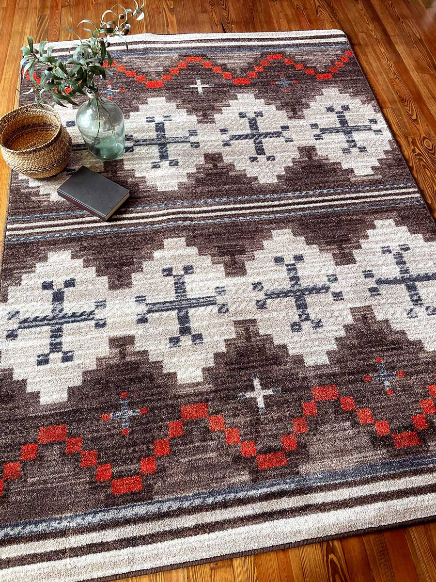 Pathways - Dusty Brown Western Rug