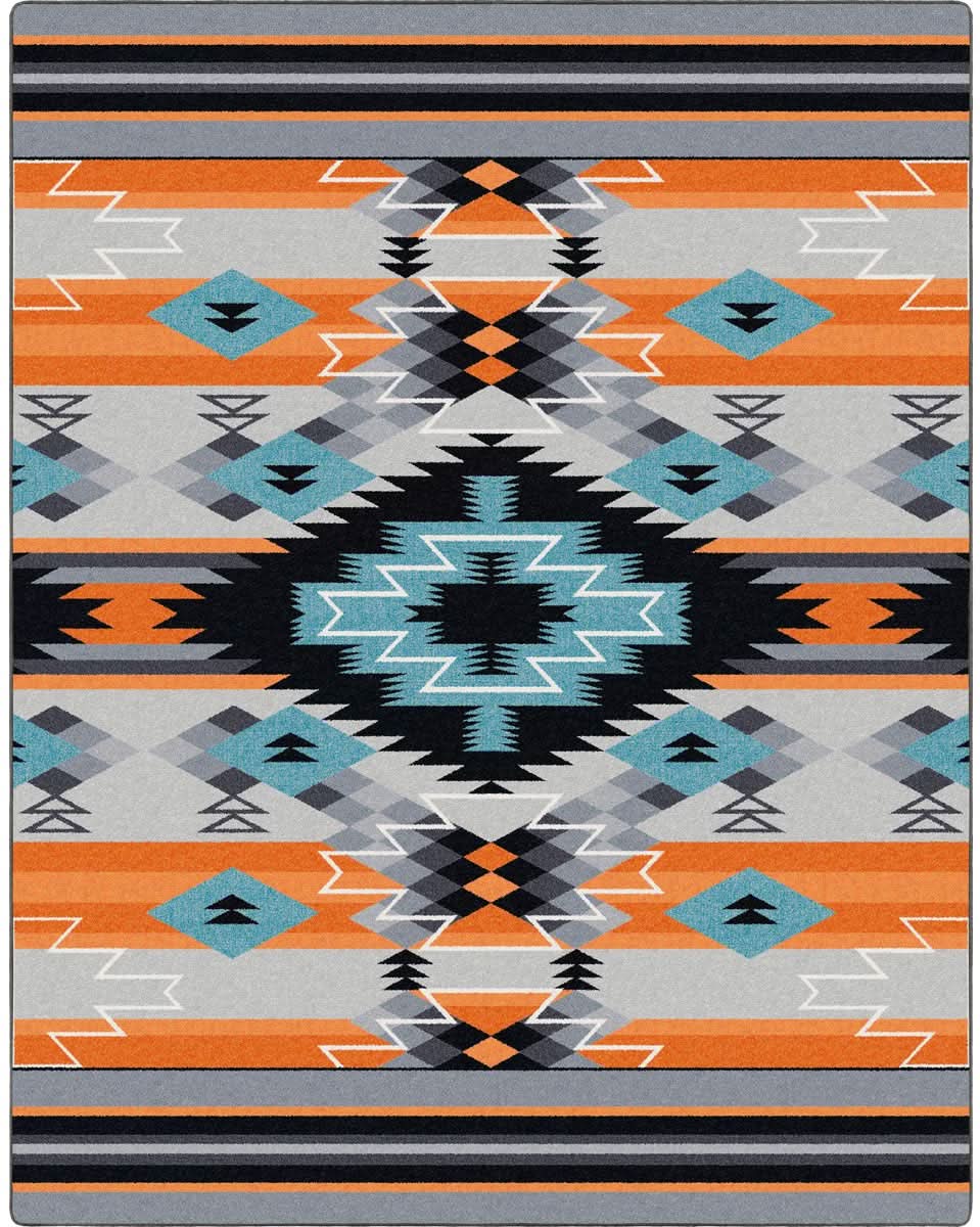 Radio Waves - Fire Rug