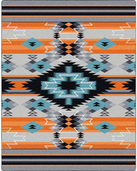 Radio Waves - Fire Rug