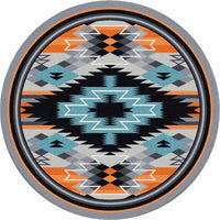 Radio Waves - Fire Rug