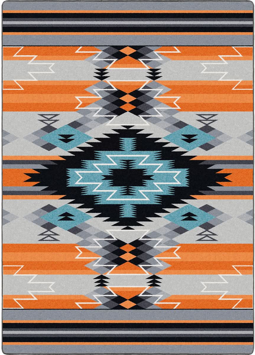 Radio Waves - Fire Rug