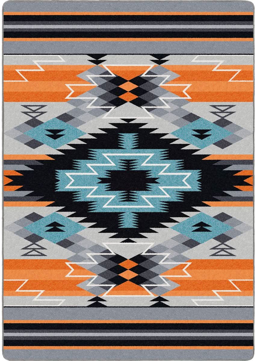 Radio Waves - Fire Rug