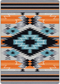 Radio Waves - Fire Rug