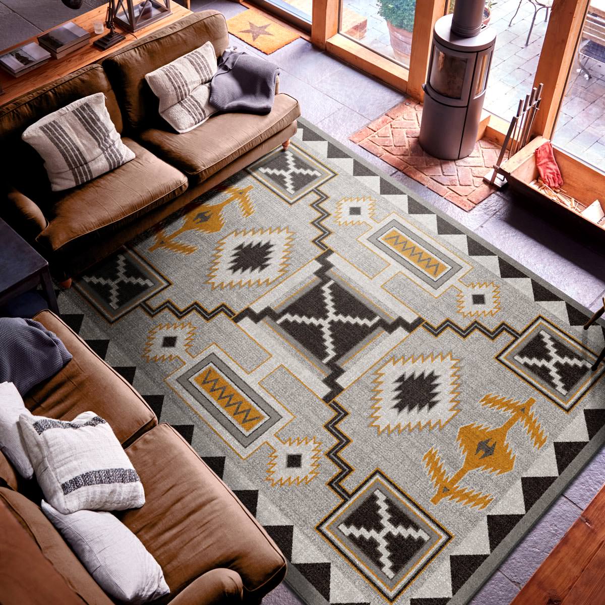 Rain Giver - Obsidian Western Rug