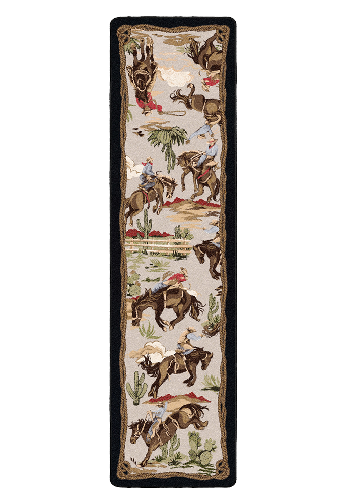 Retro Cowboy - Natural Western Rug