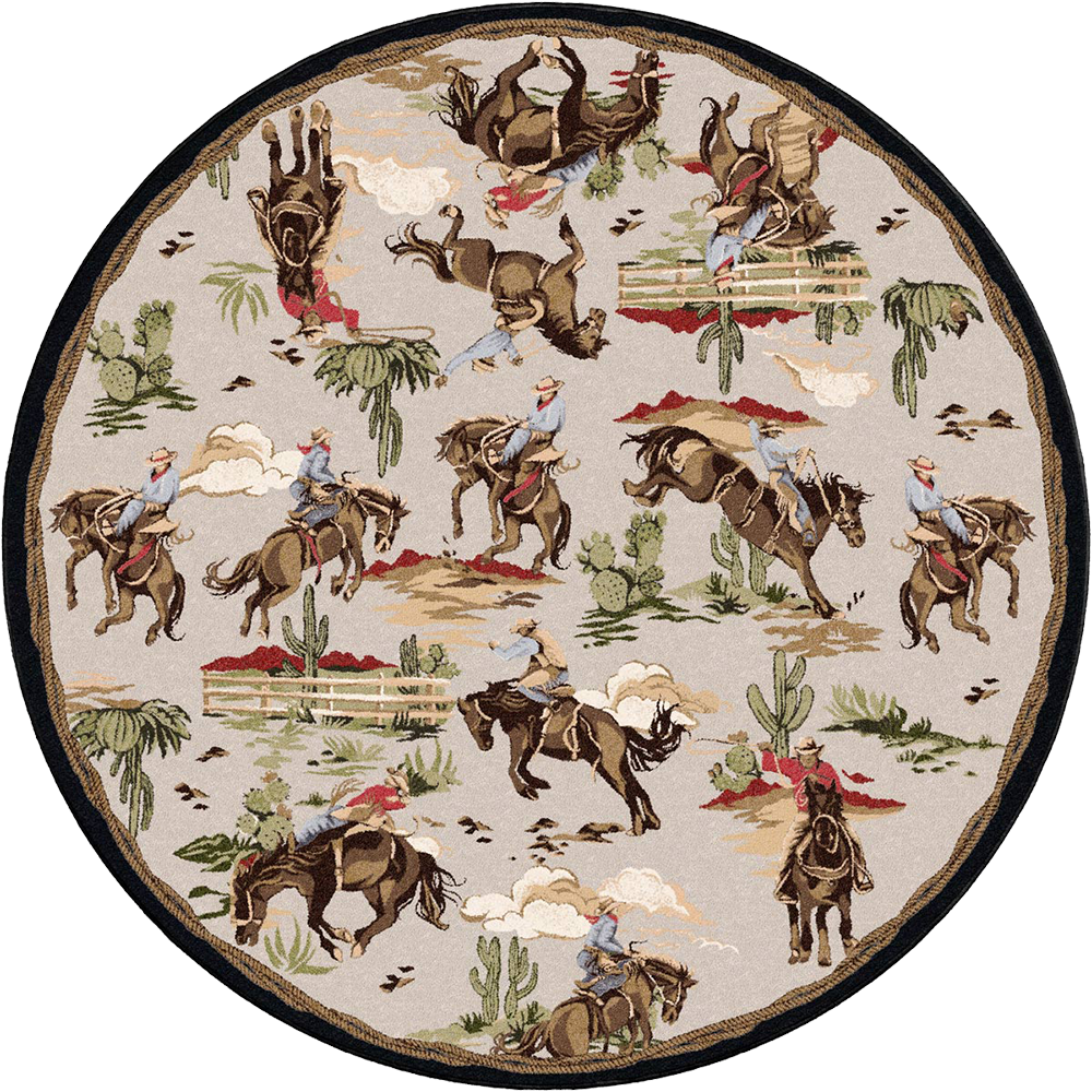Retro Cowboy - Natural Western Rug