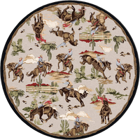 Retro Cowboy - Natural Western Rug