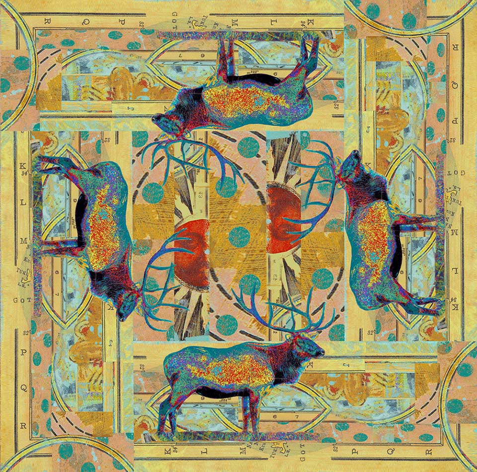 Ruiz Elk Pair - Splash