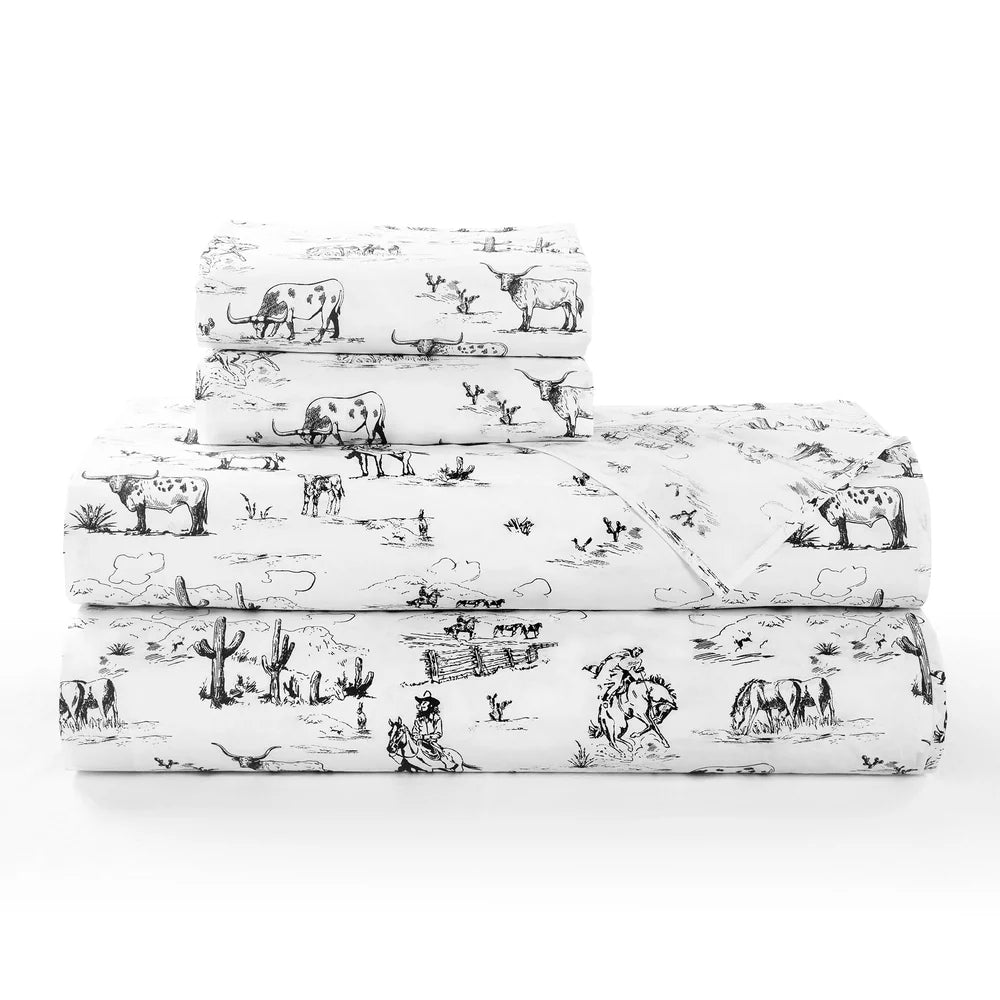 Ranch Life Cotton Sheet Set