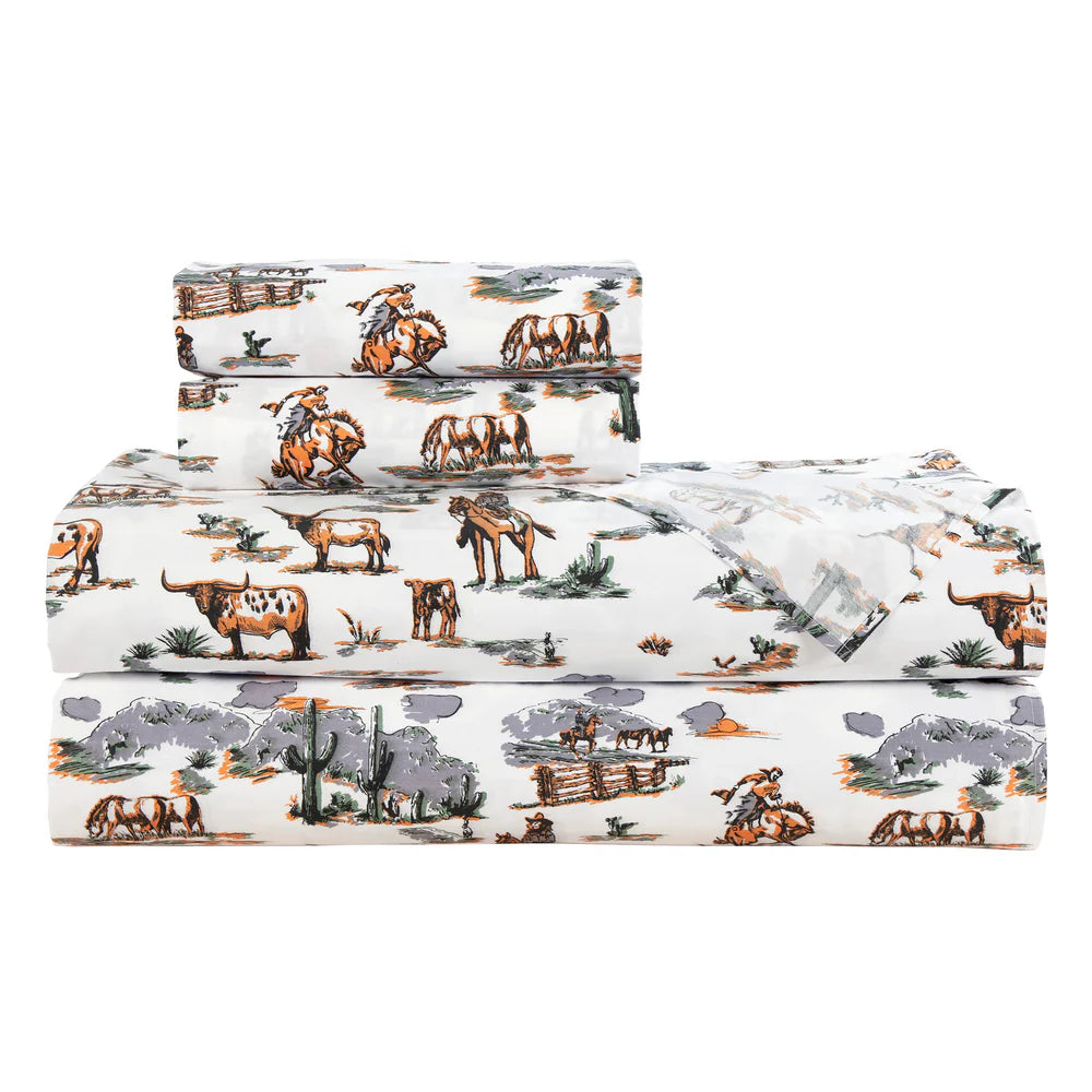 Ranch Life Cotton Sheet Set