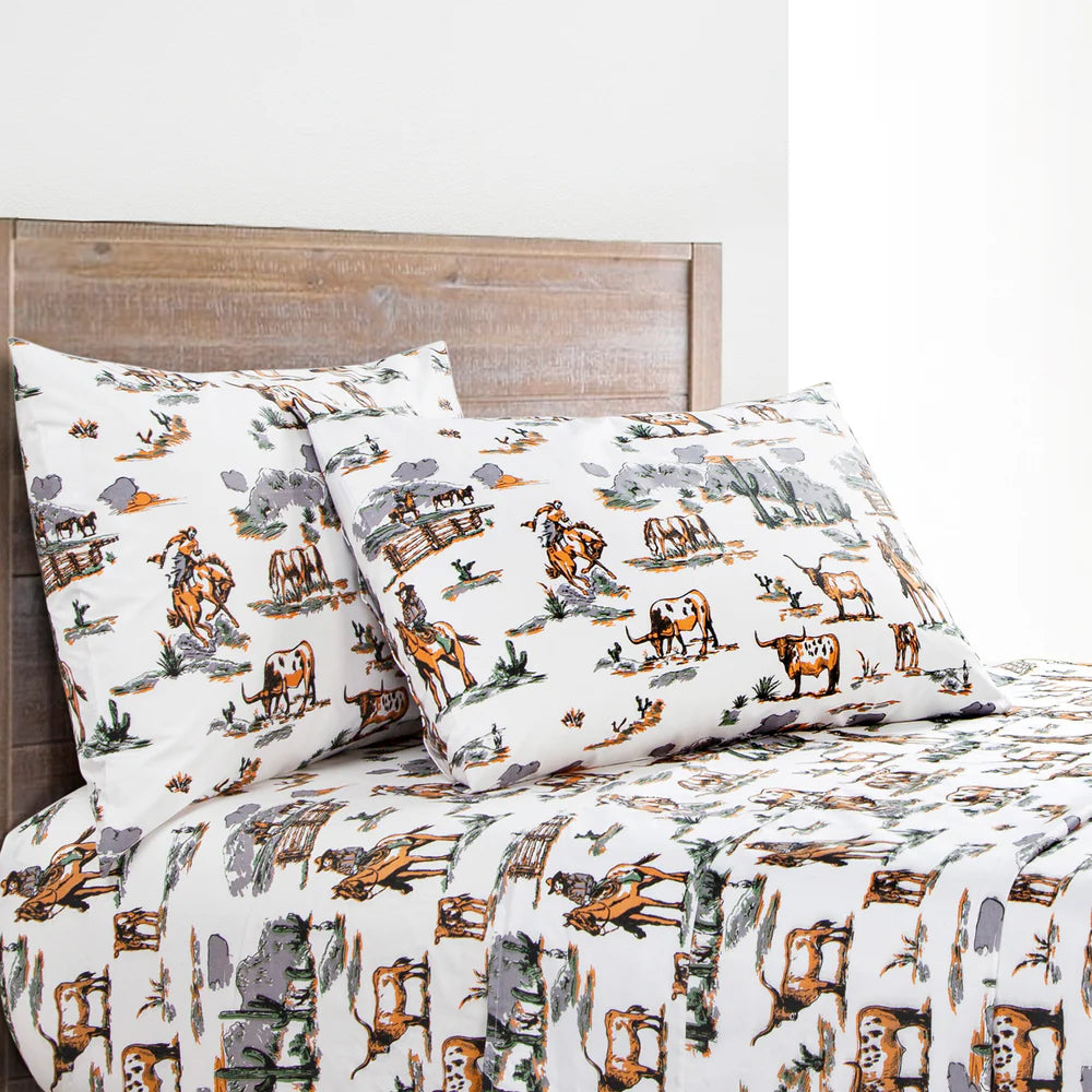 Ranch Life Cotton Sheet Set