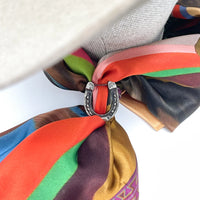 Western Horseshoe Scarf Slide