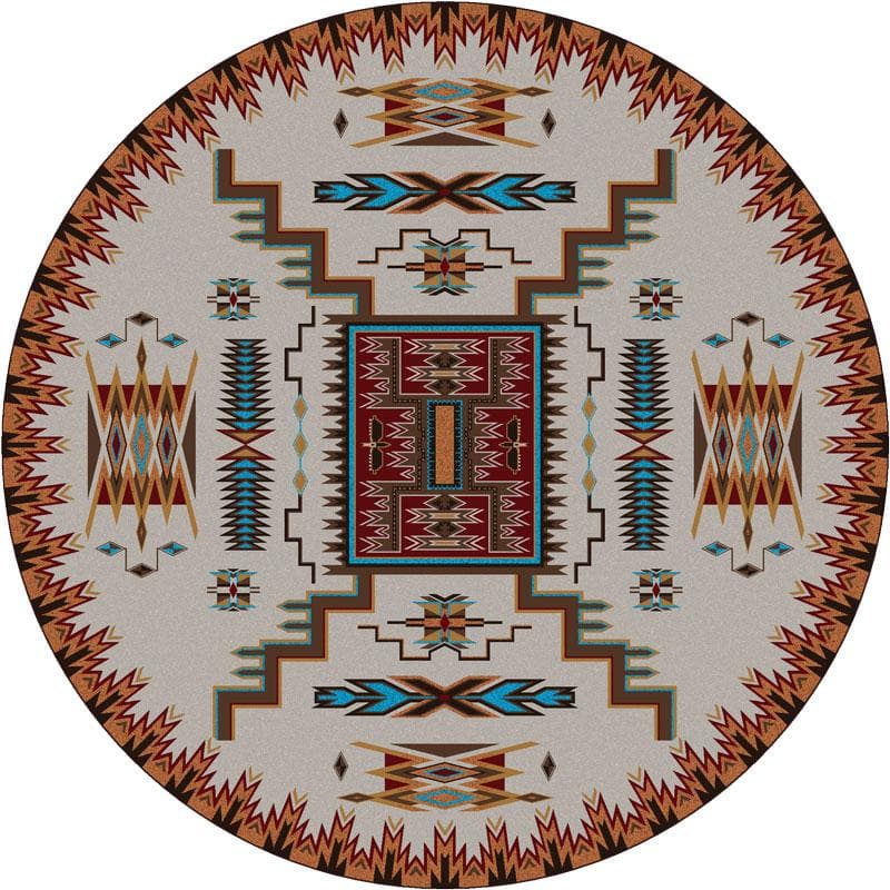 Storm Pattern Rustic Area Rug