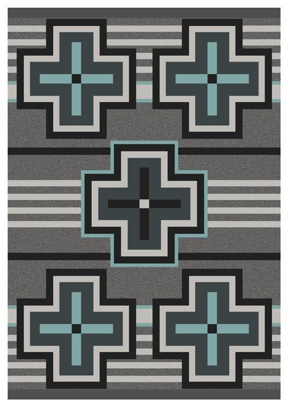 Bounty Turquoise American Dakota Rug