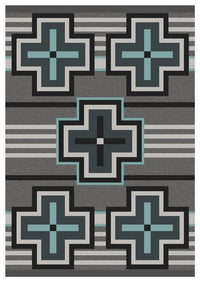 Bounty Turquoise American Dakota Rug