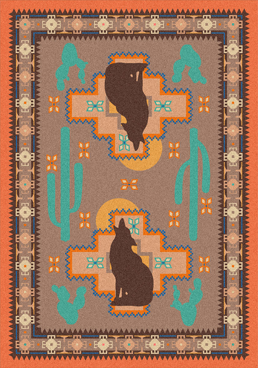 Howl at the Moon Southwest Rug