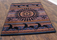 Ghost Rider Plum Southwest Rug alt view
