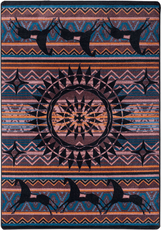 Ghost Rider Plum Southwest Rug
