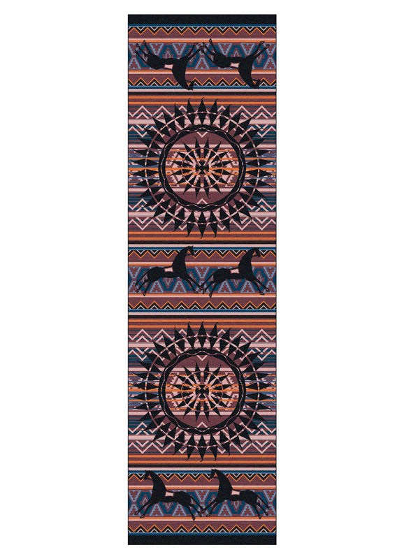 Ghost Rider Plum Southwest Rug Runner