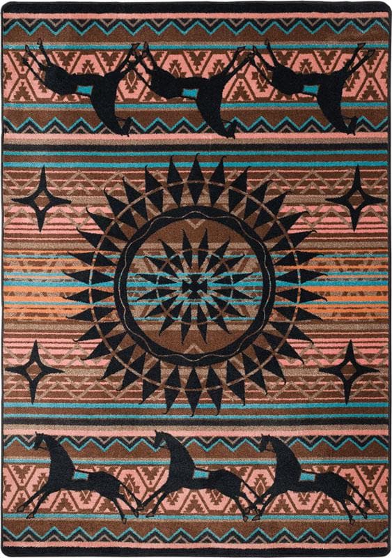 Ghost Rider - Turquoise Southwestern Rug
