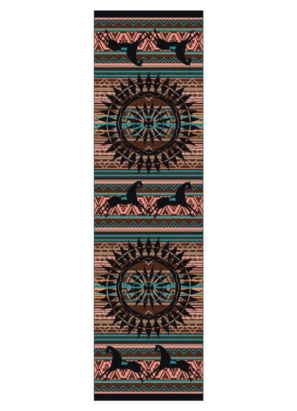 Ghost Rider - Turquoise Southwestern Rug