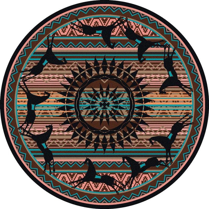 Ghost Rider - Turquoise Southwestern Rug