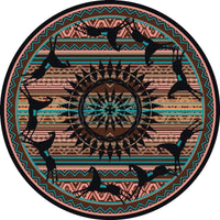 Ghost Rider - Turquoise Southwestern Rug